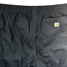 Load image into Gallery viewer, Carhartt Men's XL Short Black Ripstop Cargo Scrub Pants C54106S Drawstring