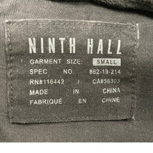 Load image into Gallery viewer, Ninth Hall Short Sleeve Hoodie Mens Small Charcoal Acid Wash Lightweight Skater