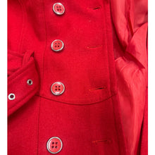 Load image into Gallery viewer, G by Guess Coat Red XL Belted Wool Blend