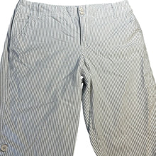 Load image into Gallery viewer, Gloria Vanderbilt Women's Size 12 Striped Bermuda Shorts 13" Inseam