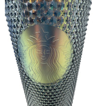 Load image into Gallery viewer, Starbucks Limited Edition Gold Black Dark Studded Cold Cup Tumbler 24oz