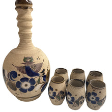 Load image into Gallery viewer, Vintage Mexican Tonala Pottery Set 7 Pc Signed Jug & Cups