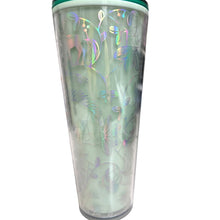 Load image into Gallery viewer, Starbucks 2022 Holiday Mint Winter Woodland Lace 24oz Cold Cup Tumbler
