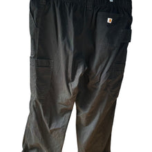Load image into Gallery viewer, Carhartt Men's XL Short Black Ripstop Cargo Scrub Pants C54106S Drawstring