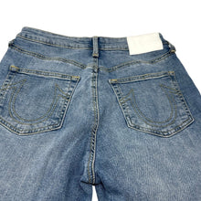 Load image into Gallery viewer, True Religion Starr Mid Rise Cropped Straight Distressed Jeans Women Size 29