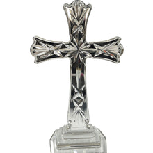 Load image into Gallery viewer, Waterford Lead Crystal Standing Cross Signed Religious Figurine 8” Clear