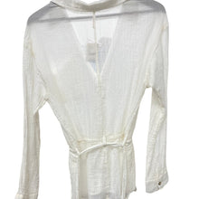 Load image into Gallery viewer, Free People White Gauze Button Blouse Tunic M NWT OB1557293