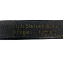 Load image into Gallery viewer, Rudolph Steiner Sons Solingen Straight Razor Vintage Green Rust