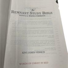 Load image into Gallery viewer, Remnant Study Bible KJV E.G. White Comments LeatherSoft 2010 Red Letter