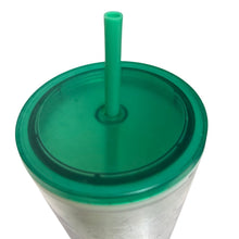 Load image into Gallery viewer, Starbucks 2022 Holiday Mint Winter Woodland Lace 24 Oz Tumbler