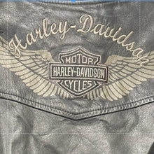 Load image into Gallery viewer, Harley-Davidson Women’s Black Leather Lace Up Vest Wing Logo Large
