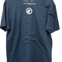Load image into Gallery viewer, WOLF Wildlife Graphic Tee Nature Wolves Shirt Blue Size L