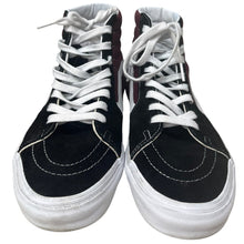Load image into Gallery viewer, Vans Sk8-Hi Burgundy Black Suede High Top Skate Shoes Mens 9 Womens 10.5