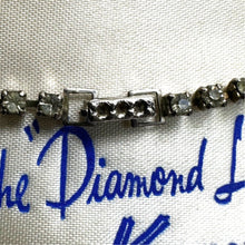 Load image into Gallery viewer, Vintage 1950s Kramer Diamond Look Rhinestone Necklace Earring Set Box