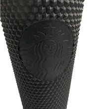 Load image into Gallery viewer, Starbucks Matte Black Studded Cold Cup 24oz Tumbler w/ Straw – Limited Edition