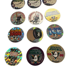 Load image into Gallery viewer, Lot of 14 1994-1995 Del Taco NHL Hockey Mighty Ducks Pogs Retro