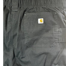 Load image into Gallery viewer, Carhartt Men's XL Short Black Ripstop Cargo Scrub Pants C54106S Drawstring