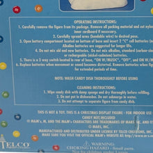 Load image into Gallery viewer, M&M Yellow Musical Candy Dish Telco Christmas 18 Songs In Box
