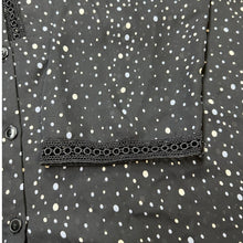 Load image into Gallery viewer, Lane Bryant Women's Blouse 18/20 Black White Dot Print Button Front Plus Size