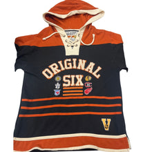 Load image into Gallery viewer, Old Time Hockey Rafters Lace Up Hoodie Original Six Long Sleeve S