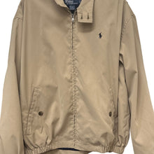 Load image into Gallery viewer, Vintage Harrington Jacket by Polo Ralph Lauren Tan Zip Large