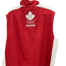 Load image into Gallery viewer, Roots Canada Sydney 2000 Olympic Team Vest XL Red White Nylon Fleece Lined