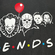 Load image into Gallery viewer, Horror Friends T Shirt Ghostface Freddy Jason Pennywise Myers Chucky Jigsaw