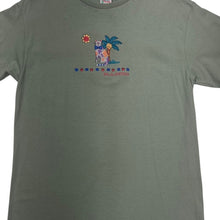 Load image into Gallery viewer, AristoKatz Palm Springs Cat Embroidered Tee Medium NWT Vintage