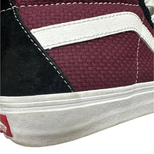 Load image into Gallery viewer, Vans Sk8-Hi Burgundy Black Suede High Top Skate Shoes Mens 9 Womens 10.5