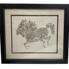 Load image into Gallery viewer, Guillaume Azoulay L’Arlecchino Signed Etching 19/30 Framed Horse Artwork 2017