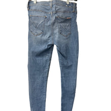 Load image into Gallery viewer, Hudson Jeans Womens Size 29 Straight Leg Crop Raw Hem Distressed Light Wash