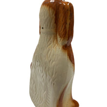 Load image into Gallery viewer, Vintage Brown White Porcelain Spaniel Dog Statue 11” Figurine Staffordshire Style