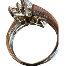 Load image into Gallery viewer, Vintage 14K Gold 2.08CTW Marquise Diamond Bypass Ring Size 7 6.01g