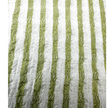 Load image into Gallery viewer, Jane + Delancey 3X Green White Striped Roll Tab Button Shirt Pool Cover Up