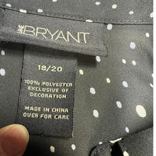 Load image into Gallery viewer, Lane Bryant Women's Blouse 18/20 Black White Dot Print Button Front Plus Size