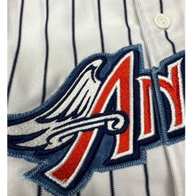 Load image into Gallery viewer, Vintage Anaheim Angels Majestic Jersey Youth L Fits Adult Small Pinstripe MLB