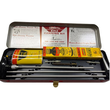 Load image into Gallery viewer, Vintage Outers Gunslick .22 Cal Rifle Cleaning Kit Red Metal Case USA