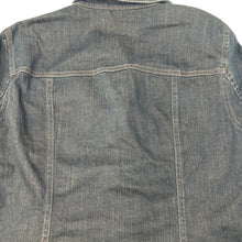 Load image into Gallery viewer, Tribal Denim Stretch Jacket Size 8 Rhinestone Accent Buttons