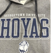 Load image into Gallery viewer, Georgetown University Hoyas Hoodie Large Gray Alta Gracia Bulldog Sweatshirt