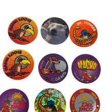 Load image into Gallery viewer, Del Taco Pogs Lot 13 Vintage 1994 1995 Promotional Milk Caps Collectibles