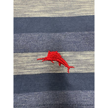 Load image into Gallery viewer, Tommy Bahama Shirt Large Blue Gray Stripe Cotton