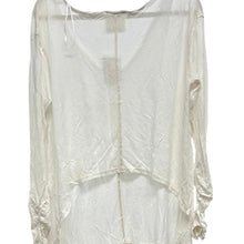 Load image into Gallery viewer, Free People Sahara Top Ivory L NWT Sheer Boho High Low OB403385