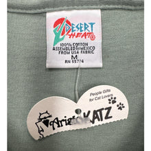 Load image into Gallery viewer, AristoKatz Palm Springs Cat Embroidered Tee Medium NWT Vintage