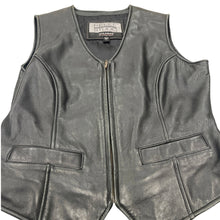 Load image into Gallery viewer, Pelle Studio Wilsons Leather Black Zip Vest Women’s Large