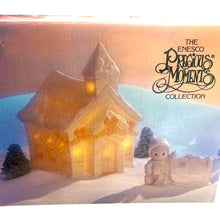 Load image into Gallery viewer, Precious Moments Sugar Town Chapel Nightlight 1992 Enesco 529621 Box Tested