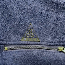 Load image into Gallery viewer, Nike ACG Vintage Half Zip Fleece Pullover Navy Blue Size Large Made in Taiwan
