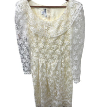 Load image into Gallery viewer, Vintage Jessica McClintock Gunne Sax Ivory Lace Dress XS 7/8 USA