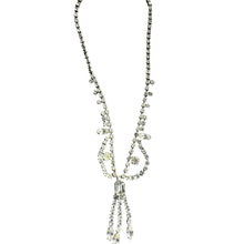 Load image into Gallery viewer, Vintage 1950s Kramer Diamond Look Rhinestone Necklace Earring Set Box