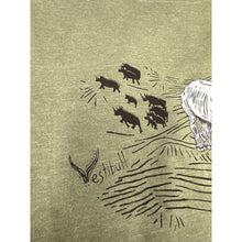 Load image into Gallery viewer, Rhino Green and Orange T-Shirt Large Vestibull Cape Town