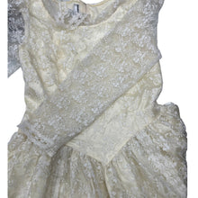 Load image into Gallery viewer, Vintage Jessica McClintock Gunne Sax Ivory Lace Dress XS 7/8 USA